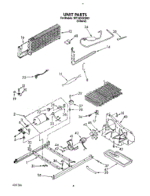 06 - Unit parts for Whirlpool Refrigerator 3ET18DKXXW01 from AppliancePartsPros.com