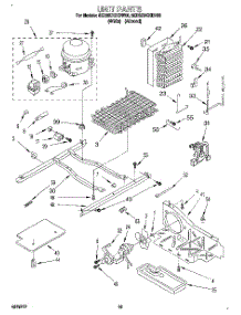 09 - Unit parts for Whirlpool Refrigerator 8ED25DQXDW00 from AppliancePartsPros.com