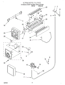 11 - Icemaker parts for Whirlpool Refrigerator 8ED22PQXFN00 from AppliancePartsPros.com