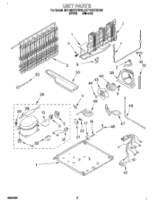 05 - Unit parts for Whirlpool Refrigerator 3ET19DKXDN00 from AppliancePartsPros.com