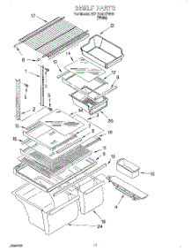 06 - Shelf, Lit / Optional parts for Whirlpool Refrigerator 3ET18GMXFW00 from AppliancePartsPros.com
