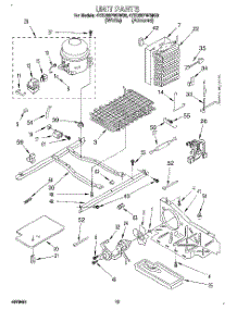 09 - Unit parts for Whirlpool Refrigerator 4YED22PWBW00 from AppliancePartsPros.com