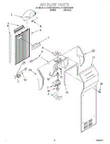 05 - Air Flow parts for Whirlpool Refrigerator 8ED22PQXDW01 from AppliancePartsPros.com