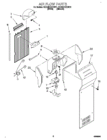 05 - Air Flow parts for Whirlpool Refrigerator 8ED22DQXDW01 from AppliancePartsPros.com