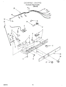 12 - Control, Lit / Optional parts for Whirlpool Refrigerator 7ED22PQXDN01 from AppliancePartsPros.com