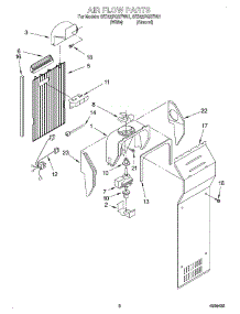 05 - Air Flow parts for Whirlpool Refrigerator 8ED22PQXFN01 from AppliancePartsPros.com