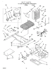 09 - Unit parts for Whirlpool Refrigerator 6ED25DQXFB01 from AppliancePartsPros.com