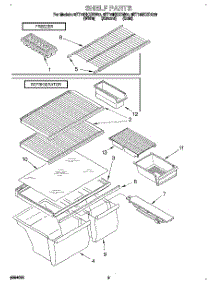 05 - Shelf, Lit / Optional parts for Whirlpool Refrigerator 8ET16NKXDW00 from AppliancePartsPros.com