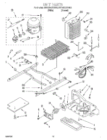 09 - Unit parts for Whirlpool Refrigerator 8ED25DQXDN02 from AppliancePartsPros.com