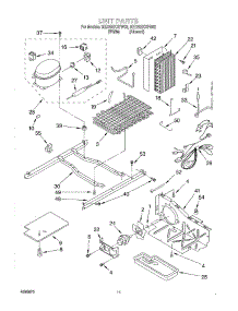 07 - Unit parts for Whirlpool Refrigerator 8ED20ZKXFW02 from AppliancePartsPros.com