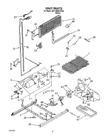 05 - Unit parts for Whirlpool Refrigerator 8ET18RKXYW00 from AppliancePartsPros.com