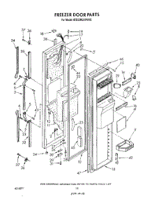 08 - Freezer Door parts for Whirlpool Refrigerator 6ED25RQXWW00 from AppliancePartsPros.com