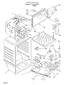 05 - Liner parts for Whirlpool Refrigerator 7TT18AKXFW00 from AppliancePartsPros.com
