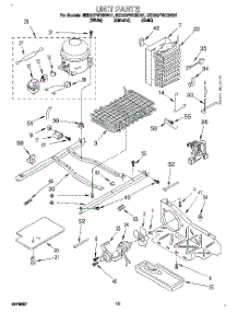 09 - Unit parts for Whirlpool Refrigerator 8ED22PWXBN01 from AppliancePartsPros.com