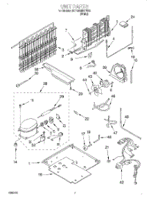 04 - Unit parts for Whirlpool Refrigerator 3ET18GMXFW02 from AppliancePartsPros.com