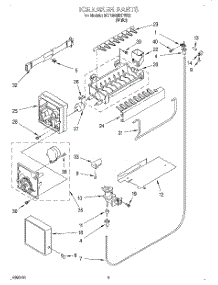 05 - Ice Maker parts for Whirlpool Refrigerator 3ET18GMXFW02 from AppliancePartsPros.com