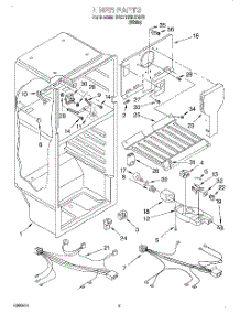 03 - Liner, Optional parts for Whirlpool Refrigerator 3VET18GKGW00 from AppliancePartsPros.com