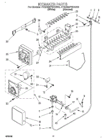 12 - Icemaker, Lit / Optional parts for Whirlpool Refrigerator 4YED22PWAW00 from AppliancePartsPros.com