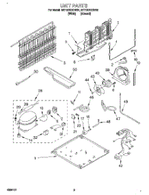 05 - Unit parts for Whirlpool Refrigerator 3ET19DKXDN01 from AppliancePartsPros.com