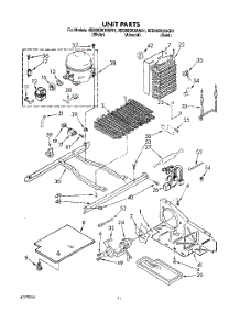 06 - Unit parts for Whirlpool Refrigerator 8ED20ZKXAW01 from AppliancePartsPros.com