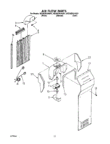 07 - Air Flow parts for Whirlpool Refrigerator 8ED20ZKXAW01 from AppliancePartsPros.com