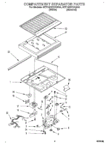 03 - Compartment Separator parts for Whirlpool Refrigerator 6ET18DKXAW00 from AppliancePartsPros.com