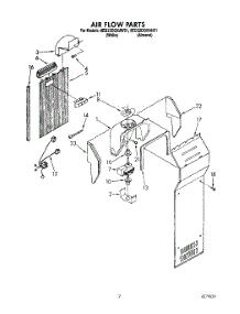 05 - Air Flow parts for Whirlpool Refrigerator 8ED22DQXAW01 from AppliancePartsPros.com