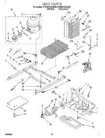 09 - Unit parts for Whirlpool Refrigerator 4YED27DQAW02 from AppliancePartsPros.com