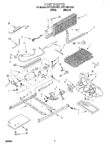 06 - Unit parts for Whirlpool Refrigerator 4YET18PKAW01 from AppliancePartsPros.com