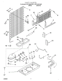 04 - Unit parts for Whirlpool Refrigerator 4VET16GKGN01 from AppliancePartsPros.com