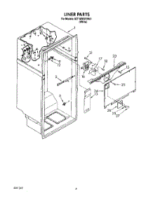 02 - Liner parts for Whirlpool Refrigerator 8ET18RKXYW01 from AppliancePartsPros.com