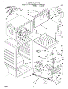 03 - Liner parts for Whirlpool Refrigerator 8ET18GKXFN01 from AppliancePartsPros.com
