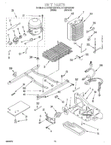 10 - Unit parts for Whirlpool Refrigerator 8ED22PQXDN01 from AppliancePartsPros.com