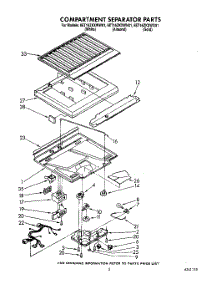 04 - Compartment Separator parts for Whirlpool Refrigerator 6ET16ZKXWW01 from AppliancePartsPros.com