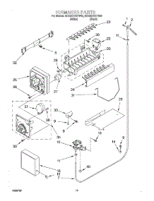 12 - Ice Maker, Optional parts for Whirlpool Refrigerator 6ED25DQXFW02 from AppliancePartsPros.com