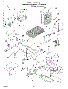 09 - Unit parts for Whirlpool Refrigerator 4YED22PWAN01 from AppliancePartsPros.com