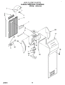 10 - Air Flow parts for Whirlpool Refrigerator 4YED22PWAN01 from AppliancePartsPros.com