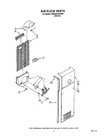 06 - Air Flow parts for Whirlpool Refrigerator 8ED22DQXXN00 from AppliancePartsPros.com