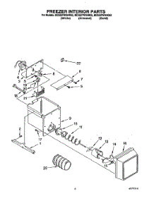 05 - Freezer Interior parts for Whirlpool Refrigerator 8ED22PWXAG02 from AppliancePartsPros.com