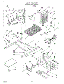 09 - Unit parts for Whirlpool Refrigerator 6ED27DQXFW01 from AppliancePartsPros.com