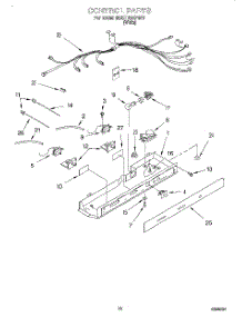 11 - Control parts for Whirlpool Refrigerator 6ED27DQXFW01 from AppliancePartsPros.com