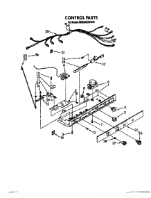 10 - Control, Lit / Optional parts for Whirlpool Refrigerator 8ED22RKXXW00 from AppliancePartsPros.com