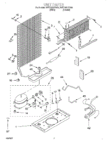 04 - Unit parts for Whirlpool Refrigerator 3VET16GKFW02 from AppliancePartsPros.com