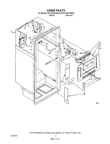 03 - Liner parts for Whirlpool Refrigerator 6ET18GKXWW00 from AppliancePartsPros.com