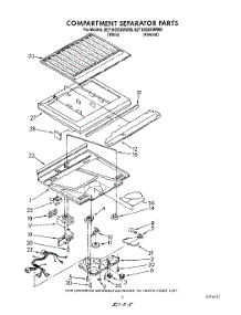 04 - Compartment Separator parts for Whirlpool Refrigerator 6ET18GKXWW00 from AppliancePartsPros.com