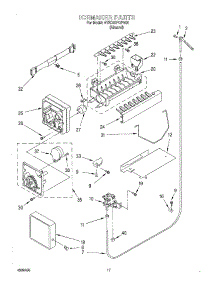 11 - Icemaker parts for Whirlpool Refrigerator 4YED22PQFN02 from AppliancePartsPros.com
