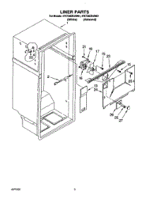 02 - Liner parts for Whirlpool Refrigerator 4YET20DKAN01 from AppliancePartsPros.com
