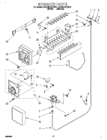 11 - Icemaker parts for Whirlpool Refrigerator 8ED22DQXDN01 from AppliancePartsPros.com