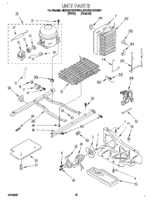 10 - Unit parts for Whirlpool Refrigerator 8ED22DQXBN01 from AppliancePartsPros.com