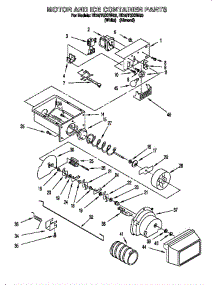 Motor And Ice Container parts for Whirlpool Refrigerator 82       4421985 from AppliancePartsPros.com